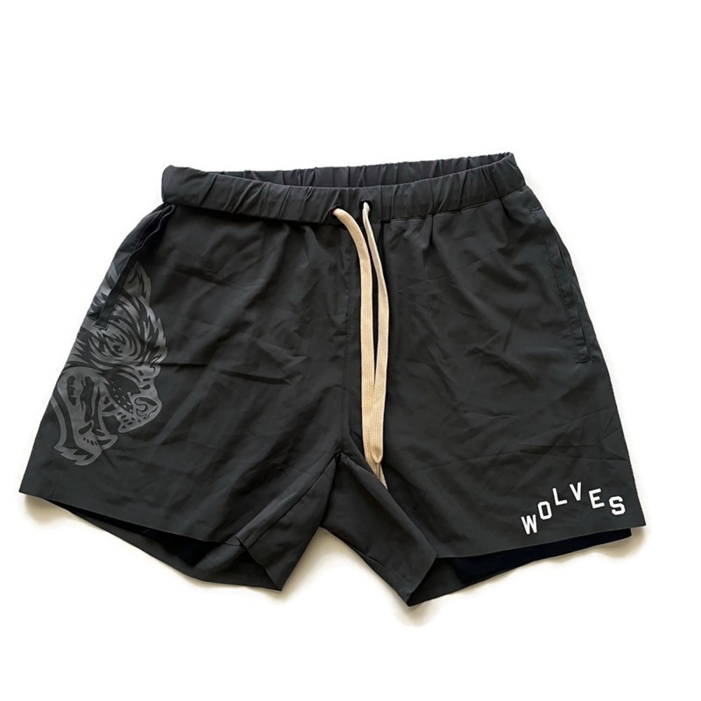 Darc Sport Gray Wolves Compression Shorts Size Medium
